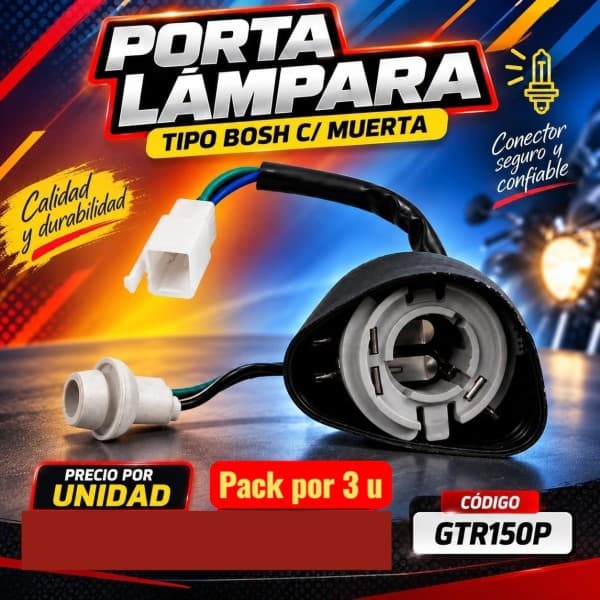 PORTA LAMPARA BOSCH COMPLETO - C/U - KM