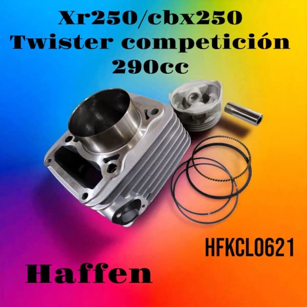 CILINDRO KIT H.XR 250 TORNADO/CBX 250 TWISTER A 290 CC COMP ø79 HAFFEN