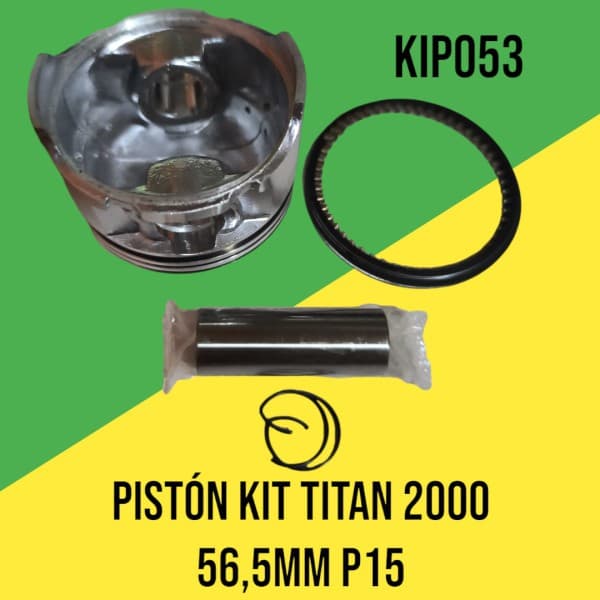 PISTON KIT TITAN 2000 56,5mm P15 1,00 HADA