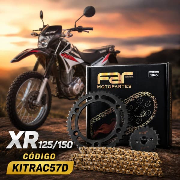 CORONA PIÑ CAD DORADA XR125/150 49-17 FAR