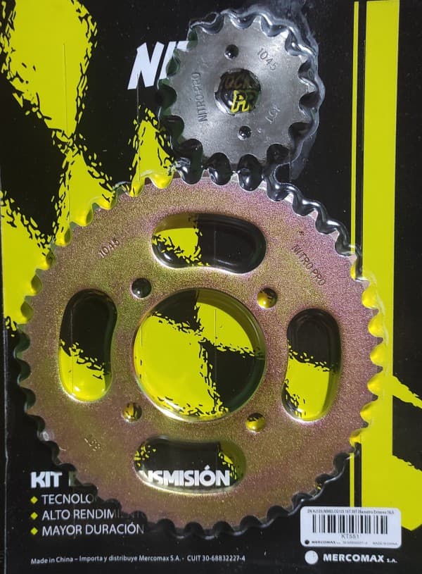 CORONA PIÑON NITRO ZN HJ125 CG 125 15T 39T