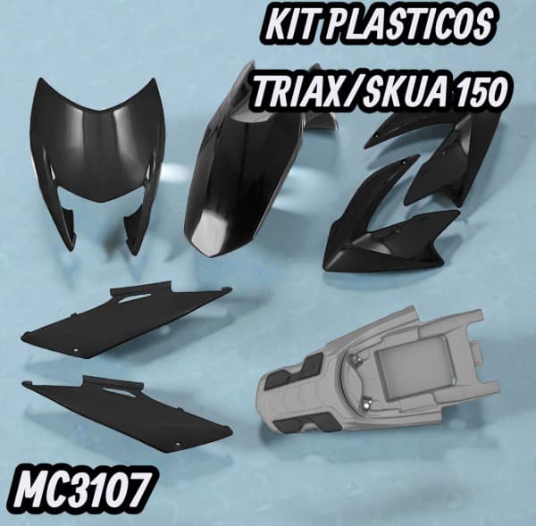 KIT PLASTICOS PRO TORK BROSS M/N NEGRO