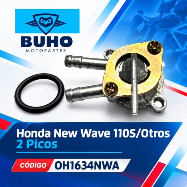 Canilla Nafta Honda New Wave 110S 2 Picos BUHO OHM
