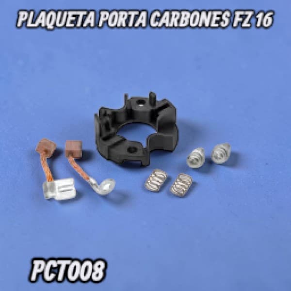 PLAQUETA PORTA CARBONES FZ 16 HADA