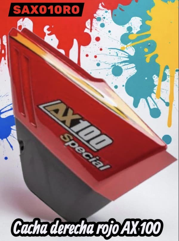 CACHA DERECHA ROJO AX 100 NITRO