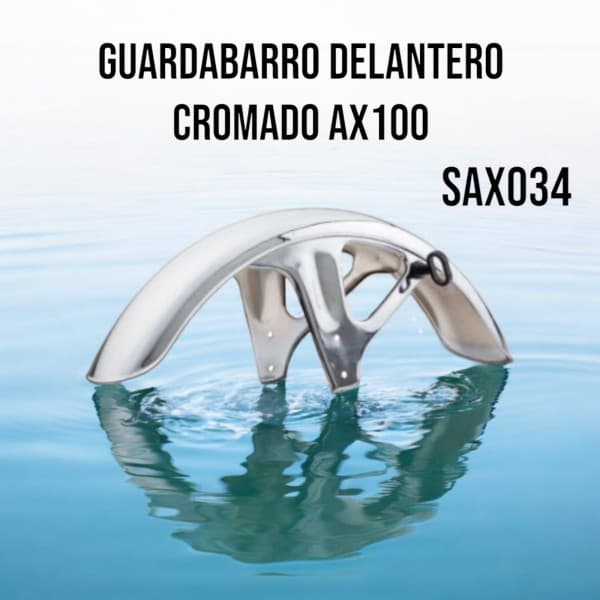 GUARDABARRO DELANTERO CROMADO AX 100 NITRO