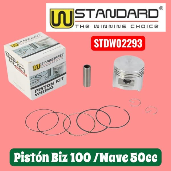 PISTON KIT BIZ 100 WAVE Ø50 050 C. PLANA W STD