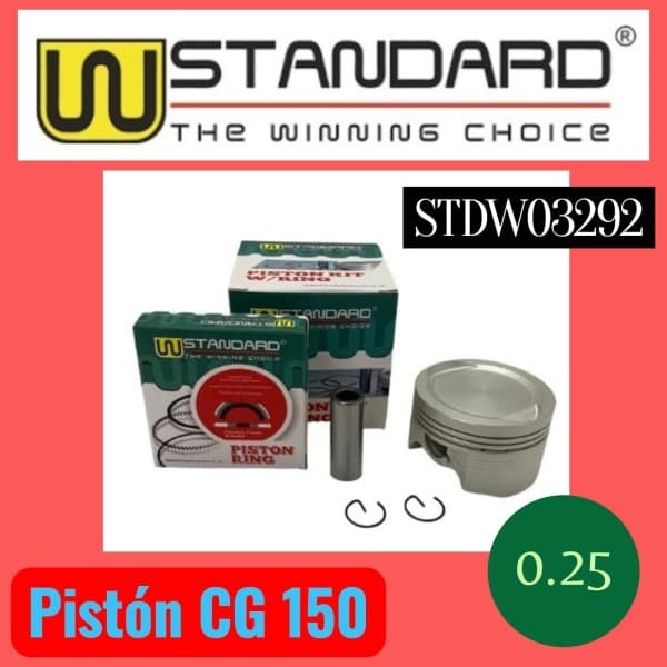 PISTON KIT CG 150 025 W STD