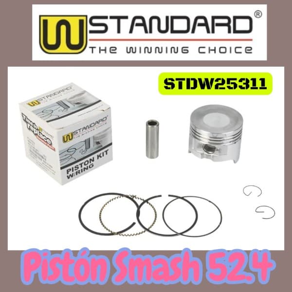 PISTON KIT SMASH O52,4 025 CAB PLANA W STD