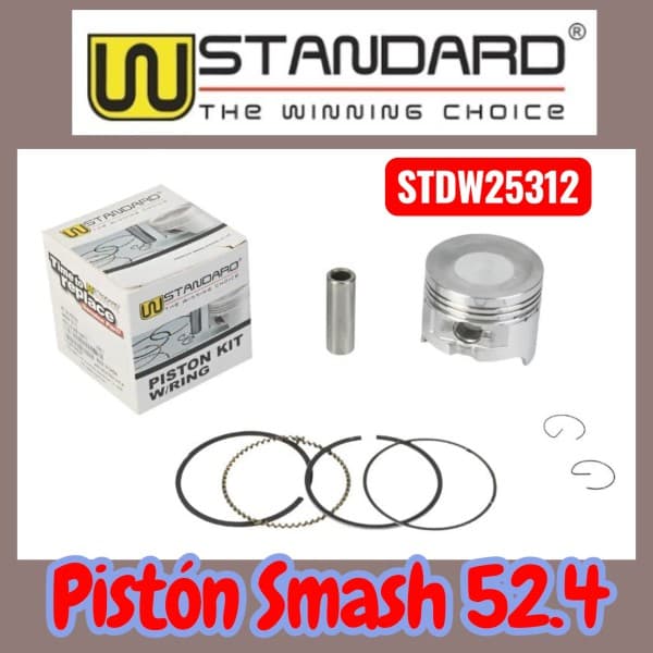 PISTON KIT SMASH O52,4 050 CAB PLANA W STD