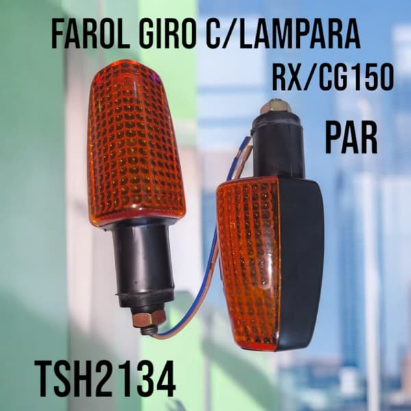 FAROL GIRO C/LAMP PAR RX150 - CG- AMBAR - HADA