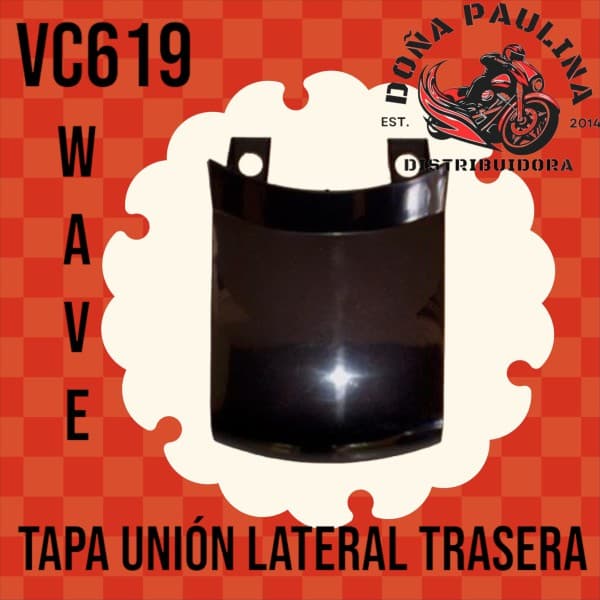 TAPA UNION LATERAL TRAS H WAVE NEGRA VC